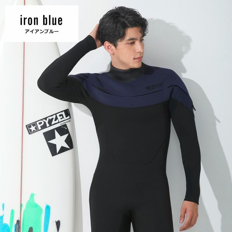 最終下げ FELLOW SURFERS フルスーツ 黒と青 3mm 新品 xlb FELLOW