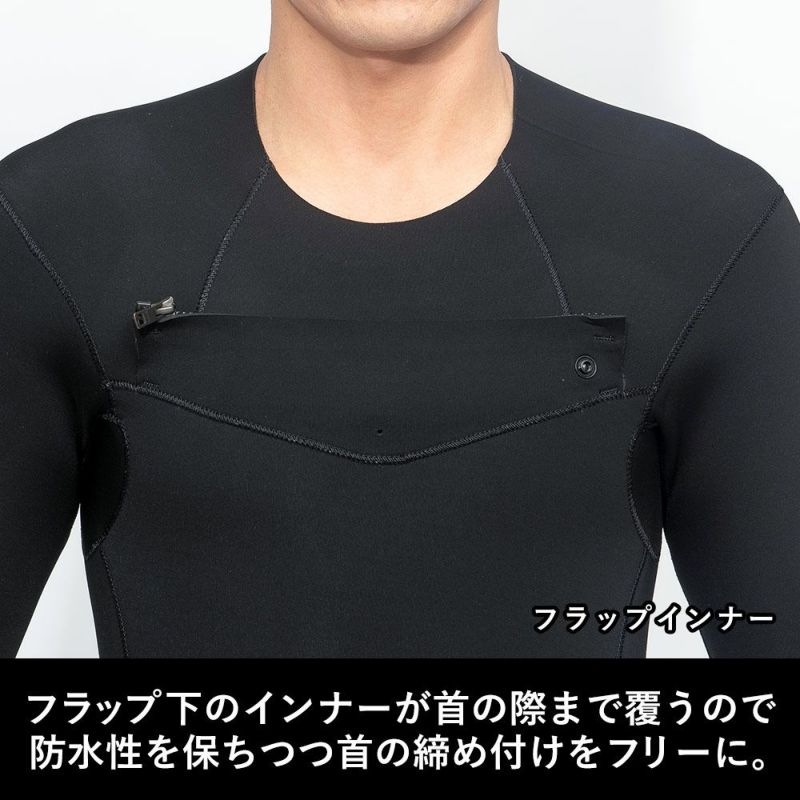 FELLOW メンズ ロングチェストジップ フルスーツ 3mm M～XXL 全2色