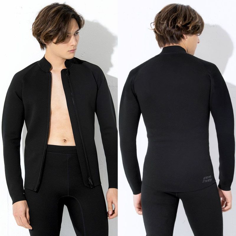 GRID SURF メンズ タッパー フロントジップ 1.5mm M～XXL 全1色