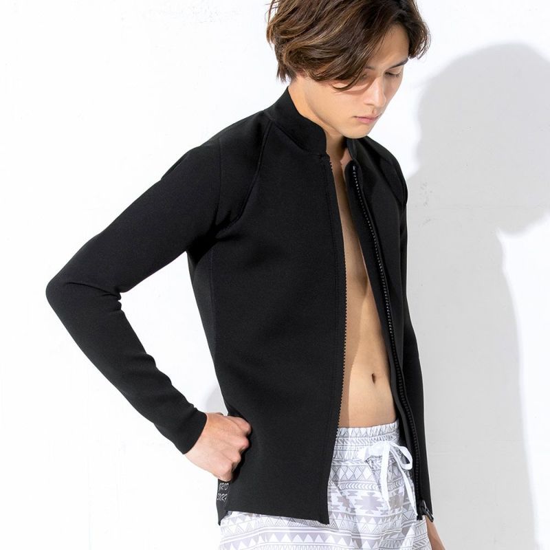 GRID SURF メンズ タッパー フロントジップ 1.5mm M～XXL 全1色