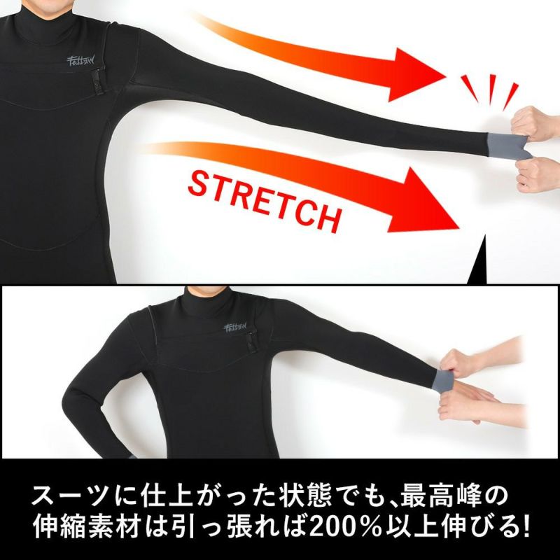 one　FELLOW フルスーツ　5×3 sizeL FELLOW メンズ フルスーツ ワンショルダーチェストジップ 1.5mm M～XXL