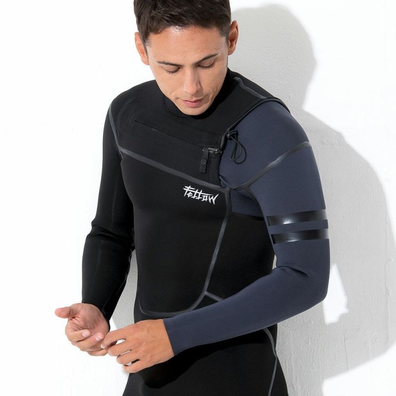 FELLOW メンズ フルスーツ ワンショルダーチェストジップ 3mm M～XXL