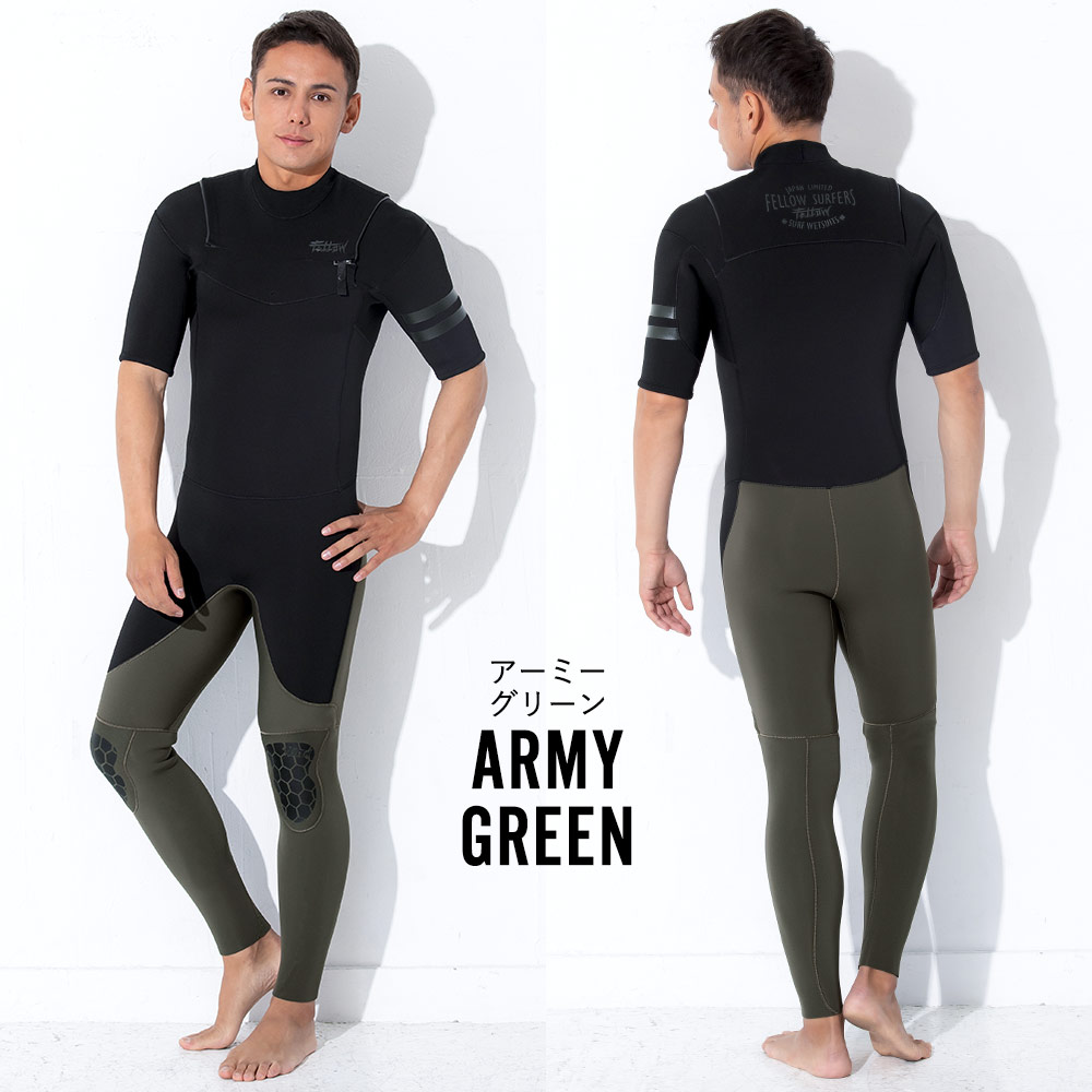 FELLOW メンズ シーガル チェストジップ 3mm M～XXL 全5色 | FELLOW