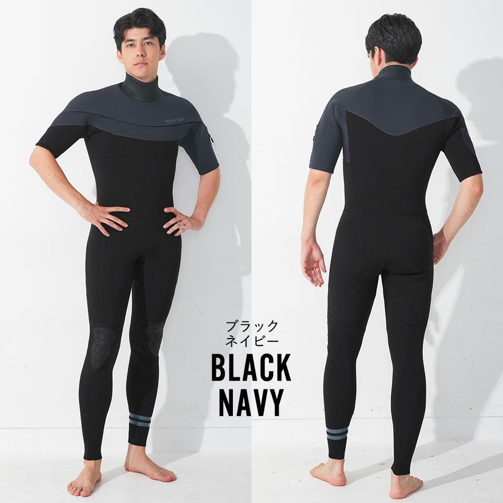 FELLOW メンズ シーガル ロングチェストジップ 3mm M～XLB 全1色