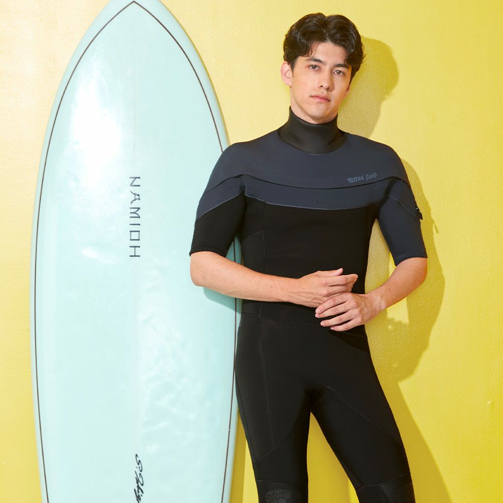 FELLOW メンズ シーガル ロングチェストジップ 3mm M～XLB 全1色