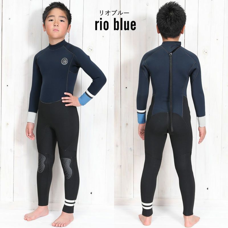 FELLOW キッズ フルスーツ バックジップ 3mm 120～160B 全2色 | FELLOW