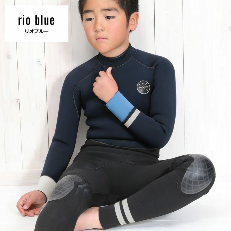 FELLOW キッズ フルスーツ バックジップ 3mm 120～160B 全2色 | FELLOW