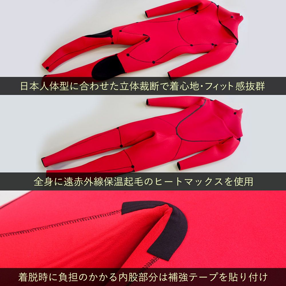 RSS SURF メンズ セミドライ バックジップ 5x3mm M～XXLB 全2タイプ