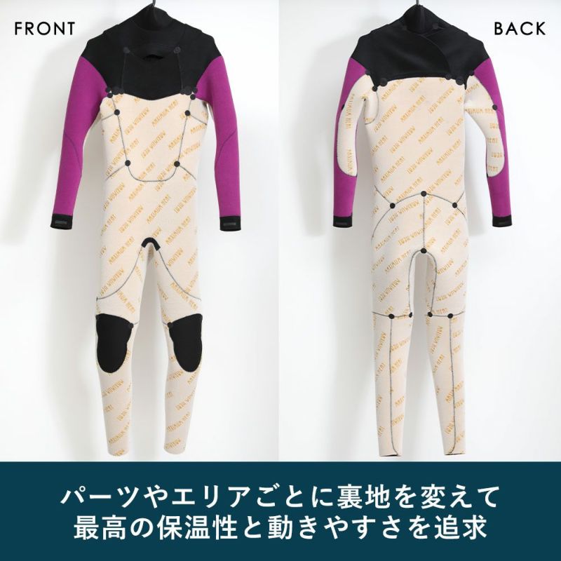 FELLOW メンズ セミドライ チェストジップ 5x3mm M～XXLB 全2色