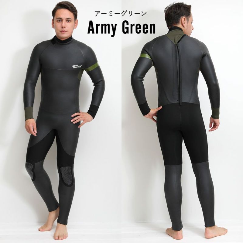 FELLOW メンズ セミドライ バックジップ 5x3mm M～XXLB 全2色 | FELLOW