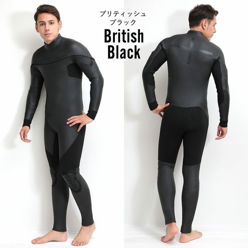 FELLOW Rock White ウェットスーツ FELLOW メンズ セミドライ ロングチェストジップ 5x3mm M～XXL 全1色