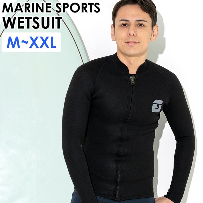 RVCA ブラック タッパー フロントジッパー　XL 2mm メンズ タッパー フロントジップ 2.5mm M～XXL 全1色 | FELLOW SURF 直営店